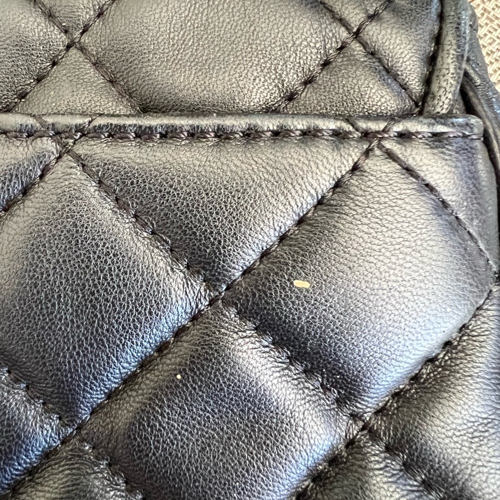 Michael Kors Quilted Black Crossbody with Gold Accents - Picture 7 of 7